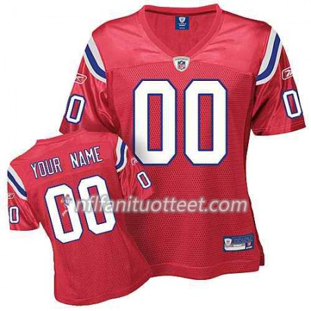 Nainen New England Patriots NFL Pelipaita Custom Punainen 